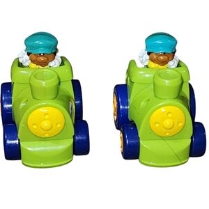 Burger King 2005 Fisher Price Little Tykes Preschool 2 Toy Trains Conductor Kid